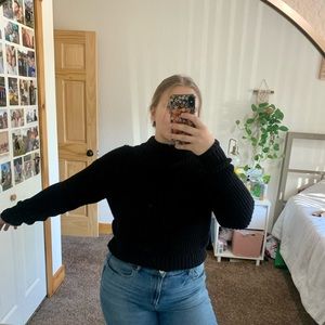 H&M black knit sweater